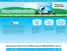 Tablet Screenshot of bumperstickerstudio.com